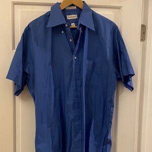 Van Heusen Men's Classic Blue Button-Down Shirt